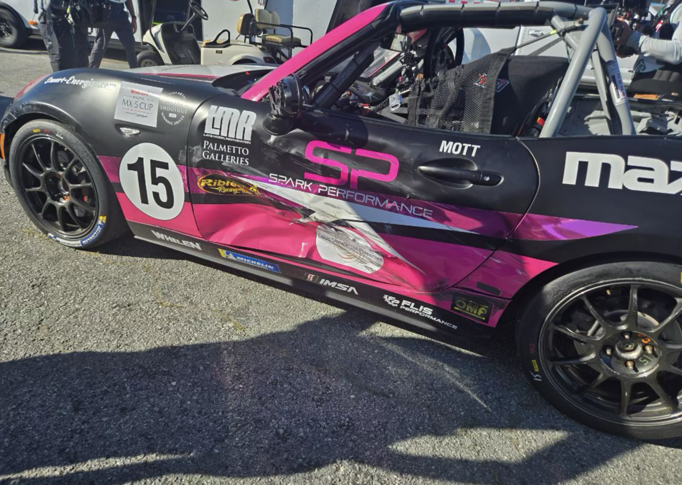 Sally Mott Racing Mazda MX-5 Cup Driver First to the Finish Amazon